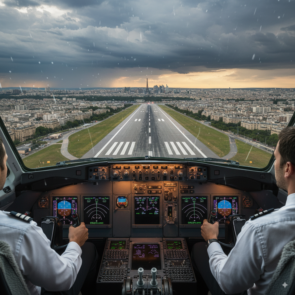 Landing in Paris - fictional